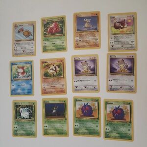 Pokemon cards jungle set 1999 12 cards total